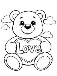 Teddy bear with a heart